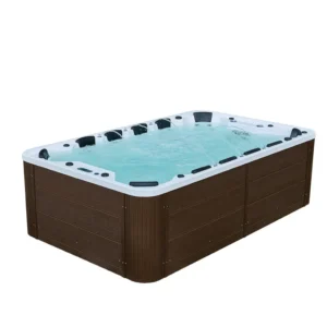 Banheira de Exterior em Acrílico Massagem Spa de Superfície Aquecida Piscina Integrada Villa SPA Jacuzzi Spa Inteligente - Image 4