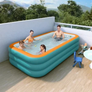 Piscina insuflável dobrável para o jardim, ideal para festas no jardim e no relvado, durável e espessa - Image 4