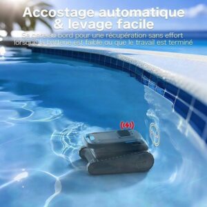 Robô de Piscina a Bateria AIRROBO CP20 - 120min e 170m² de Autonomia - Alta Potência de Sucção - Image 6