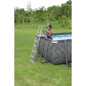 BESTWAY APX 365 Conjunto de Piscina Elevada - 549 x 274 x 132 cm - Retangular (Filtro de Areia, 250g Polysphere, Escada, Cobertura) - Image 5