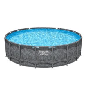 Conjunto de piscina fora do solo redonda BESTWAY APX 365™ - 549 x 132 cm (filtro de areia, 250 g Polysphere, escada, cobertura) - Image 3