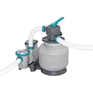 Kit de piscina tubular de montar BESTWAY APX 365 - 956 x 488 x 132 cm - Retangular (filtro de areia, 500g poliesfera, escada, cobertura) - Image 6