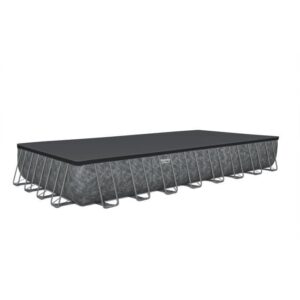 Kit de piscina tubular de montar BESTWAY APX 365 - 956 x 488 x 132 cm - Retangular (filtro de areia, 500g poliesfera, escada, cobertura) - Image 7