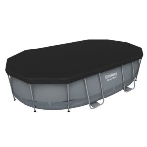 Conjunto de piscina BESTWAY Power Steel™ de montar - 488 x 305 x 107 cm - Oval + Robô aspirador Frisbee - Image 5