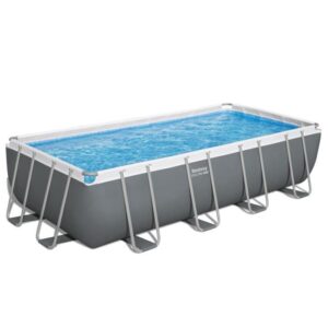 Conjunto de piscina fora do solo BESTWAY Steel Pro Max - 549 x 274 x 122 cm - Retangular (filtro de areia, escada, cobertura) - Image 3