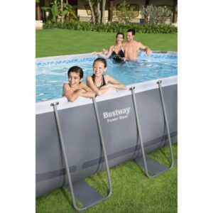 BESTWAY Steel Pro Max™ Conjunto de Piscina Oval Acima do Solo - 549 x 274 x 122 cm - Oval (Filtro de Cartucho, Cobertura, Escada) - Image 3