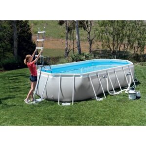 INTEX Conjunto de Piscina com Estrutura - Prism Frame - 610 x 305 x 122 cm - Oval (Bomba, Cobertura, Tapete de Chão e Escada) - 26798NP - Image 3