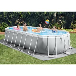 INTEX Conjunto de Piscina com Estrutura - Prism Frame - 610 x 305 x 122 cm - Oval (Bomba, Cobertura, Tapete de Chão e Escada) - 26798NP - Image 4