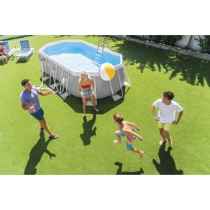 INTEX Piscina Oval Acima do Solo Prism Frame – 503 x 274 x 122 cm – (Bomba, Cobertura, Tapete de Chão e Escada) – 26796NP - Image 4