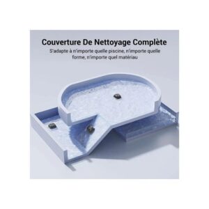 Robô de Piscina a Bateria Wybot C2 - Dupla Filtração Ultrafina - Longa Duração da Bateria - Aplicação para Smartphone - Image 6