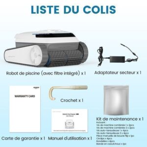 Robot de Limpeza de piscinas AIRROBO PC10 a bateria - Paredes e linha de água - 120 Min & 170m² autonomia - Alta sucção - Image 6