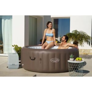 BESTWAY Lay-Z-Spa Dominica Banheira de Hidromassagem Inflável 4-6 Pessoas - 196x71 cm - Redonda - Image 4