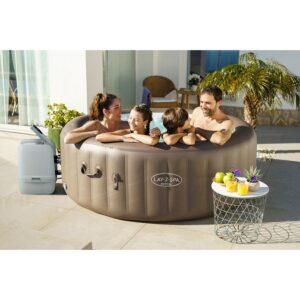 BESTWAY Lay-Z-Spa Dominica Banheira de Hidromassagem Inflável 4-6 Pessoas - 196x71 cm - Redonda - Image 5