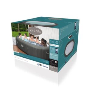 BESTWAY Lay-Z-Spa Mauritius Jacuzzi Insuflável com WiFi - Airjet 180 Jatos - 270 x 180 x 71 cm - 5-7 Pessoas - Retangular - Image 7