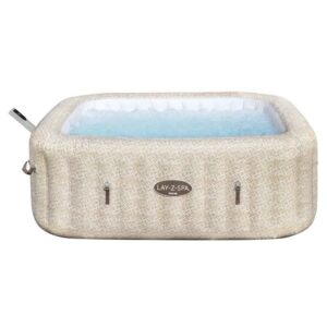 Jacuzzi inflável BESTWAY Lay-Z-Spa Rome - 180 Airjets - 201 x 201 x 71 cm - 5-7 pessoas - Quadrado - Areia - Image 3