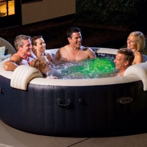 Banheira de Hidromassagem Inflável INTEX Blue Navy 216x71 cm - 6 Pessoas - Redonda - 28432NP - Image 5