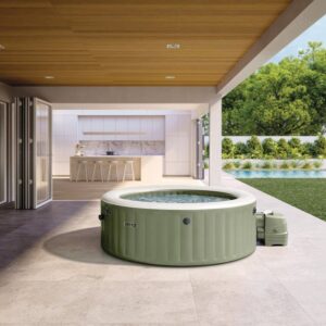 Banheira de Hidromassagem Inflável INTEX Olive 196x196x71 cm - 4 Pessoas - Quadrada - 28426NP - Image 3