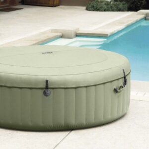 Banheira de Hidromassagem Inflável INTEX Olive 196x196x71 cm - 4 Pessoas - Quadrada - 28426NP - Image 8
