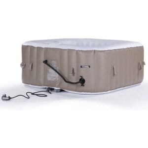 HABITAT ET JARDIN Banheira de Hidromassagem Inflável MONACO PVC 6 Pessoas - Taupe/Creme - Image 3