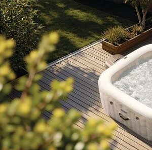 Banheira de Hidromassagem Inflável Quadrada INTEX PureSpa Chevron 6 Pessoas com Jatos - Image 3