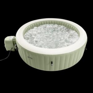 Banheira de Hidromassagem Inflável INTEX PureSpa Olive 8 Pessoas - 170 Jatos de Bolhas - Image 7