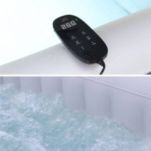 Banheira de Hidromassagem Inflável Quadrada MSPA Fjord 4 - 4 Pessoas - Sistema Anti-gelo + Cobertura - 160 cm - PVC - Image 3