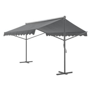 Toldo de duas águas autônomo Selenizza 400 x 300 x 260 cm Cinza Escuro - Image 3