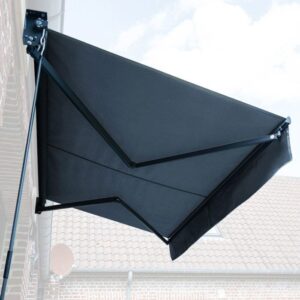 Toldo SAULE 3,5 × 3m - Tecido antracite e estrutura cinzenta - Image 3