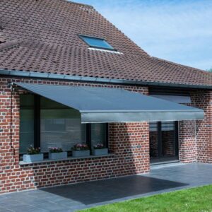 Toldo SAULE 3,5 × 3m - Tecido antracite e estrutura cinzenta - Image 6