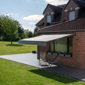 Toldo SAULE 3,5 × 3m - Tecido cinzento e estrutura cinzenta - Image 6