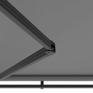 Toldo semicassete 2,5 x 2 m em alumínio cinza - Oviala - Image 6