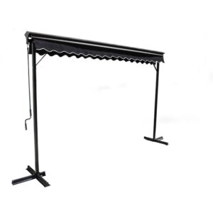 Toldo de duas águas Trinidad 3x3 m em Alumínio Antracite - Oviala - Image 4