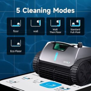 Robô de Piscina a Bateria Wybot C1 Pro com App - Inteligente, Potente e Eficiente - Image 4