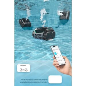 Robot de Limpeza de piscinas a bateria WYBOT C2 Vision - Smart Vision - 8 modos de limpeza - 180 Min de autonomia - Image 3
