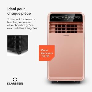Climatizador Portátil Inteligente Klarstein 12000 BTU – Classe A, R290, Inverter, Conectado, 52 dB, Rosa - Image 4