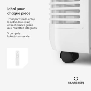 Ar Condicionado Portátil Klarstein 12000 BTU – Classe A+, R290, SEER 13, Silencioso 63 dB - Image 5