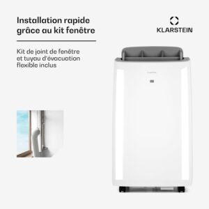 Ar Condicionado Portátil Klarstein 12000 BTU – Classe A+, R290, SEER 13, Silencioso 63 dB - Image 6